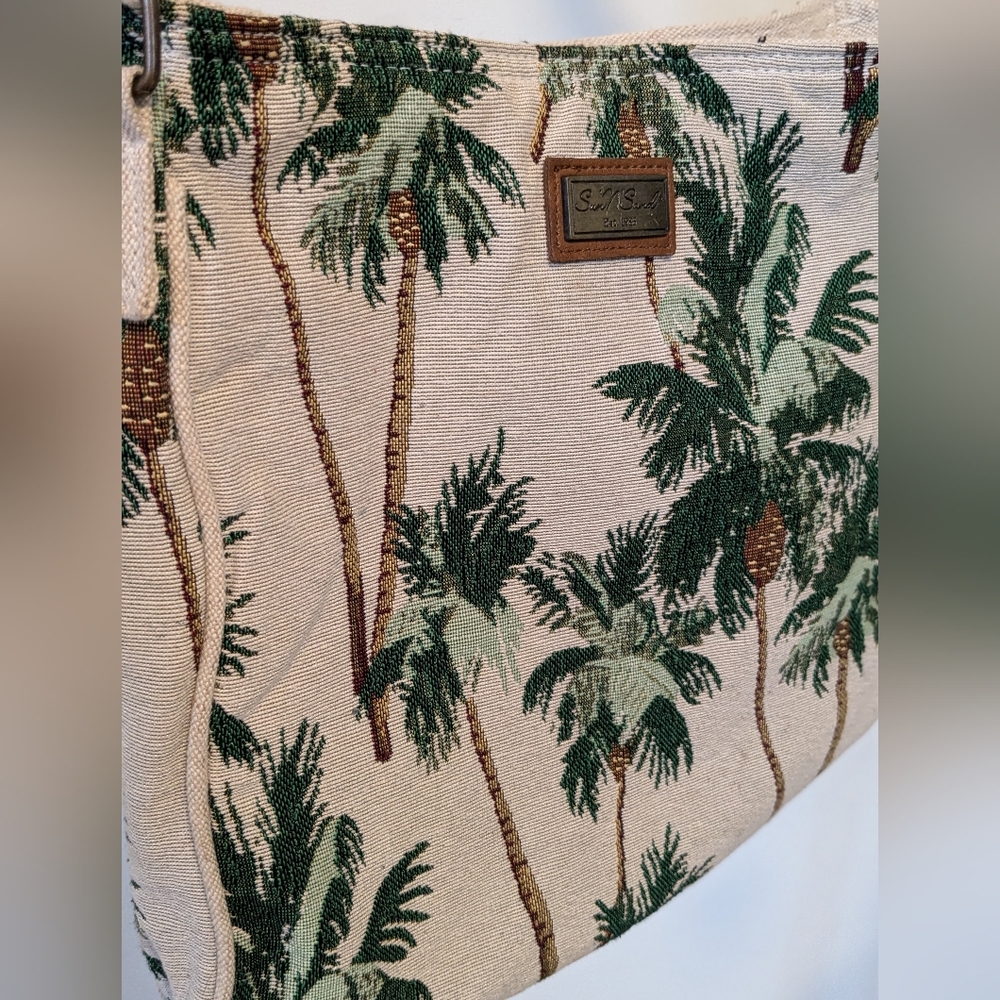 Palm Tree Print tote Bag - Picture 5 of 9